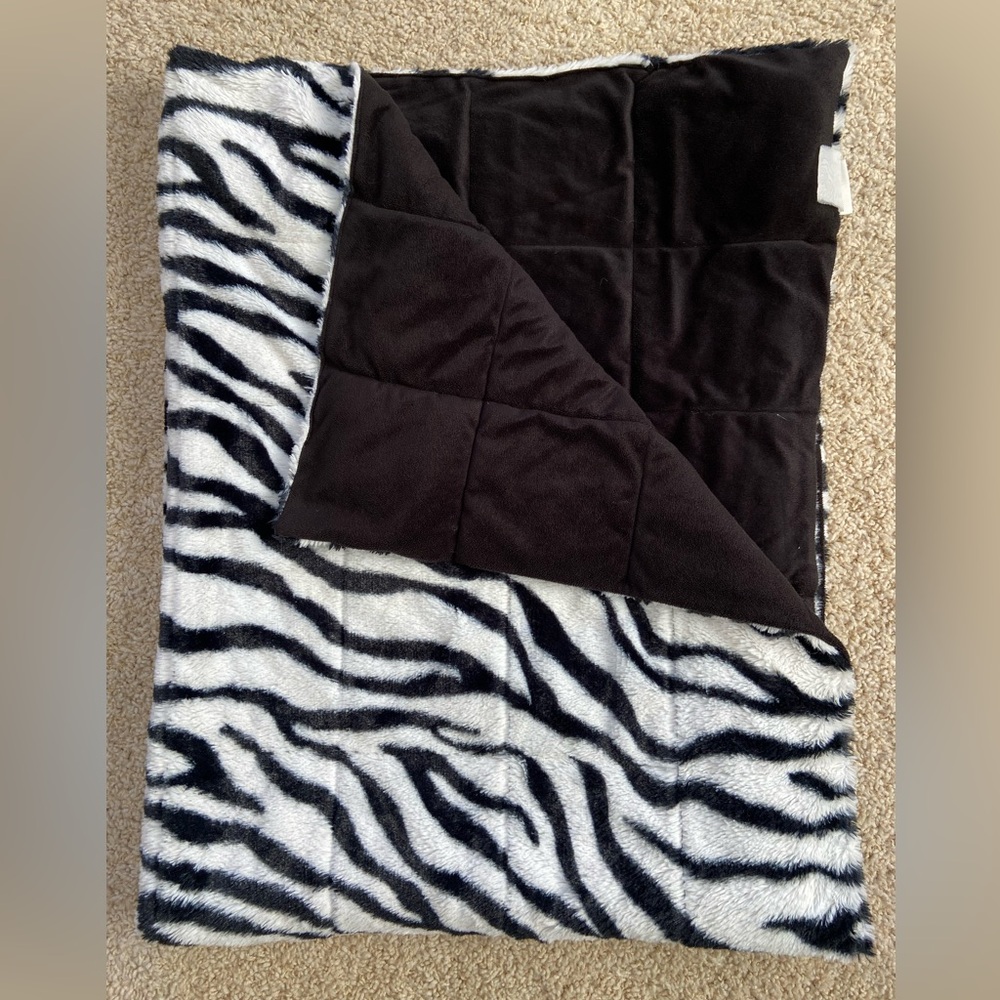 Simple Luxury zebra print throw blanket